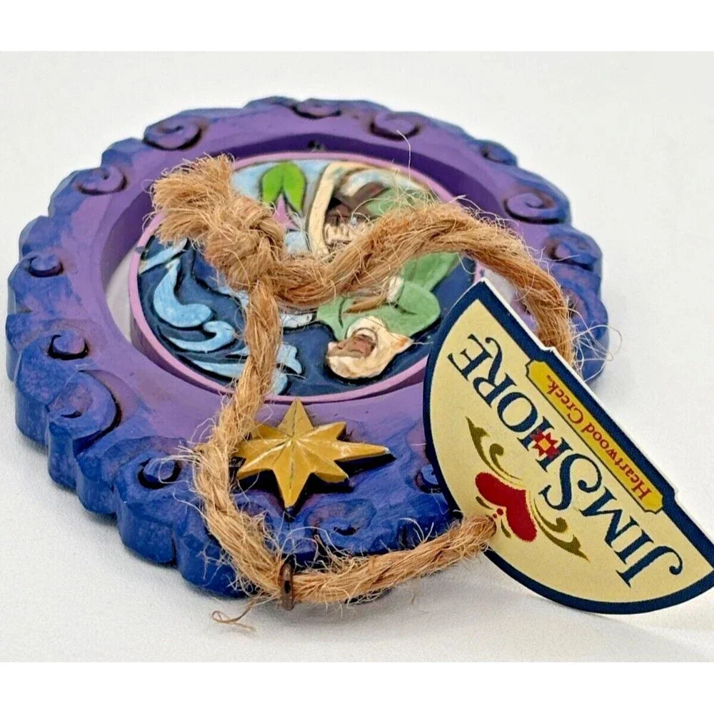 Jim Shore Heartwood‎ Creek Rotating Holy Family North Christmas Ornament 2016